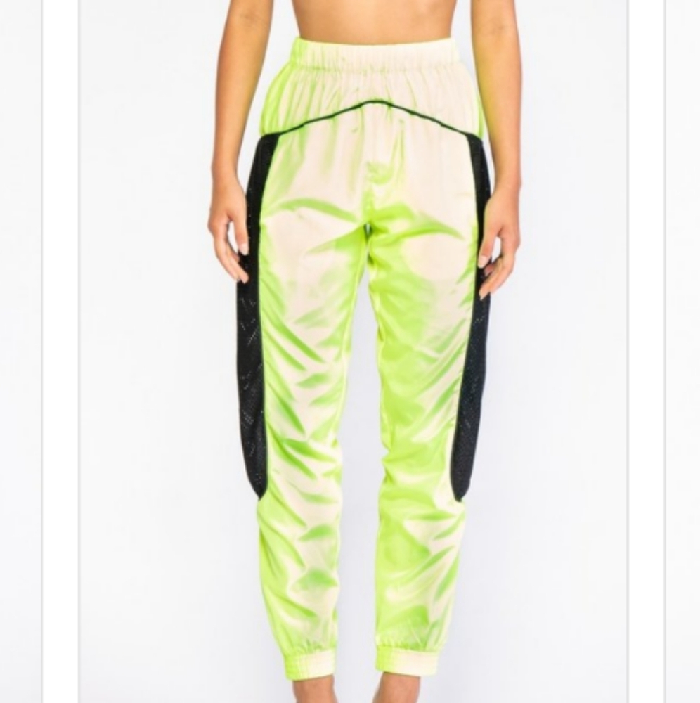 Women's  Neon Mesh Joggers
